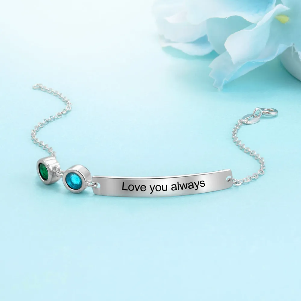 Custom Birthstone Bracelet