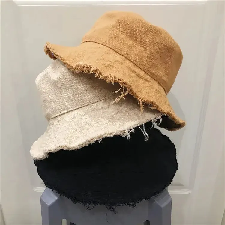 Custom Logo Washed Cotton Fisherman Beach Bucket Hat