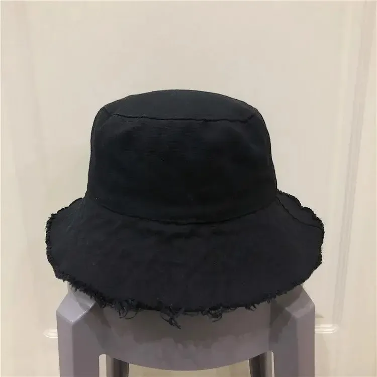 Custom Logo Washed Cotton Fisherman Beach Bucket Hat
