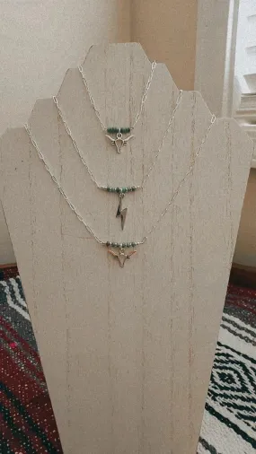 Dainty paperclip bull Choker