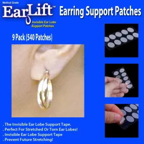 Earlift Earring Support Patches - 9 Pack (540 patches)