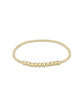 enewton Classic Beaded Bliss Gold Bead Bracelet: 2mm/4mm