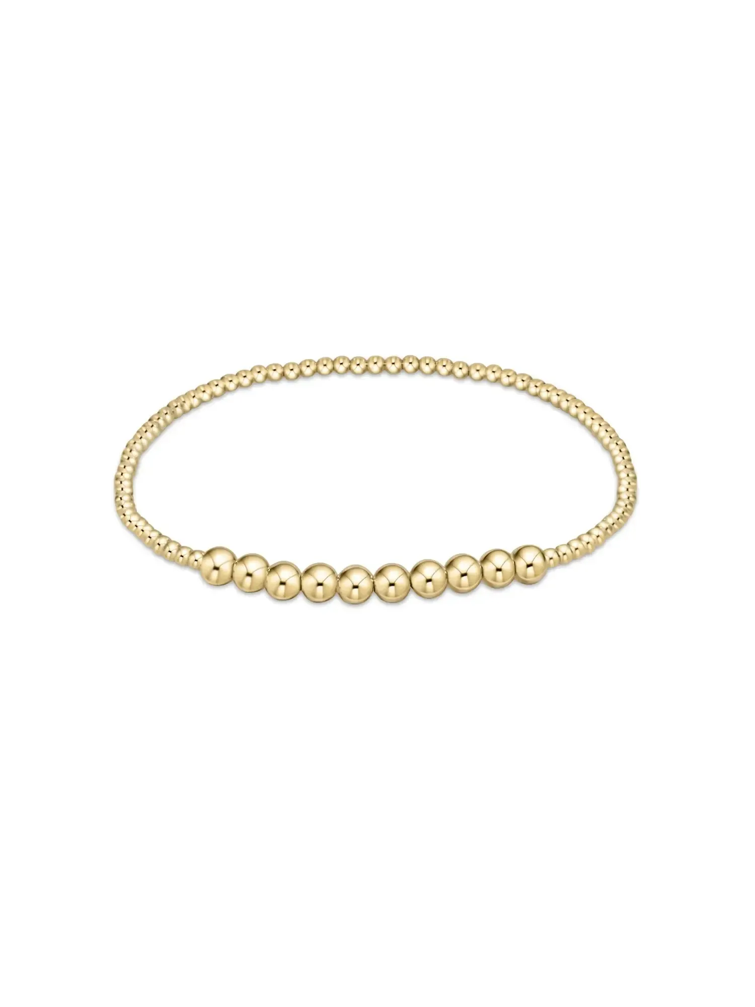 enewton Classic Beaded Bliss Gold Bead Bracelet: 2mm/4mm