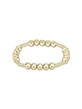enewton Classic Blissful Pattern Gold Bead Bracelet: 3mm/6mm