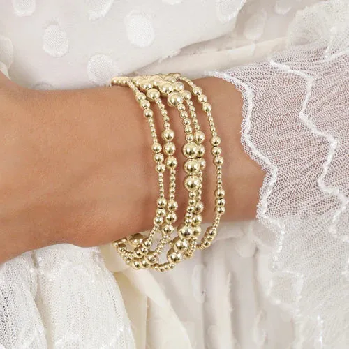 Enewton classic joy pattern 5mm bead bracelet - gold