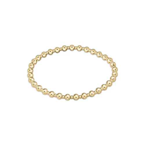 Enewton extends - classic grateful pattern bead bracelet - gold