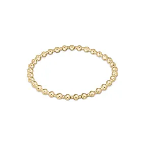 Enewton extends - classic grateful pattern bead bracelet - gold