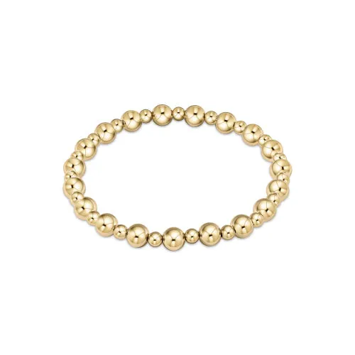 Enewton extends - classic grateful pattern bead bracelet - gold