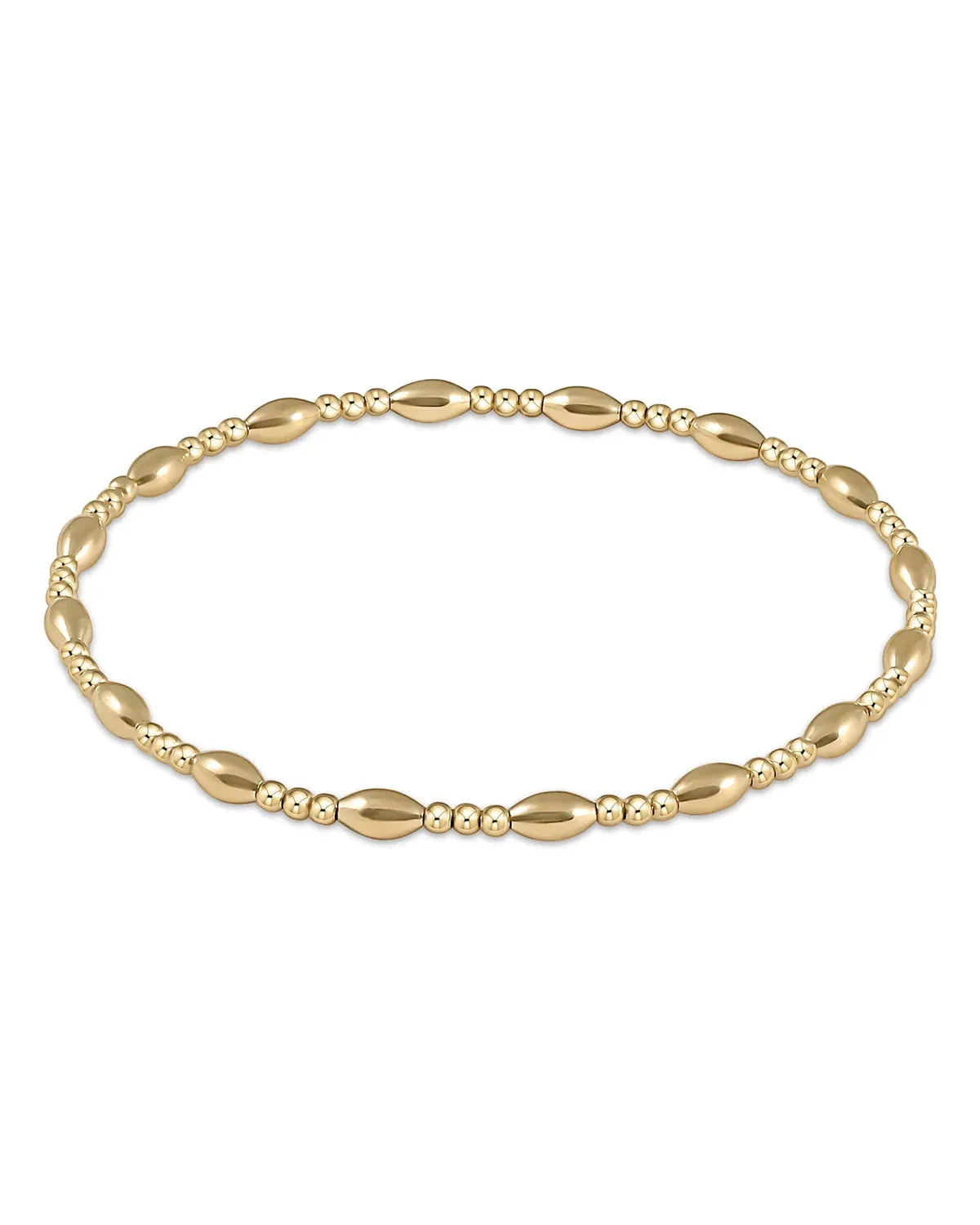 enewton harmony sincerity pattern 2mm bead bracelet - gold