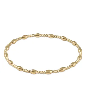 enewton harmony sincerity pattern 2mm bead bracelet - gold