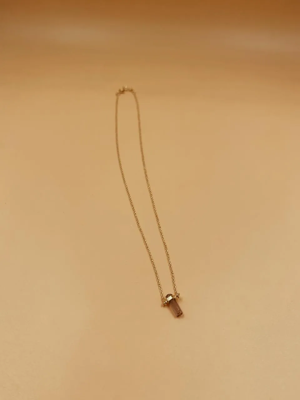 Essence Mini Pink Tourmaline Necklace