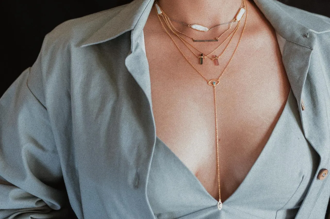 Essence Mini Pink Tourmaline Necklace