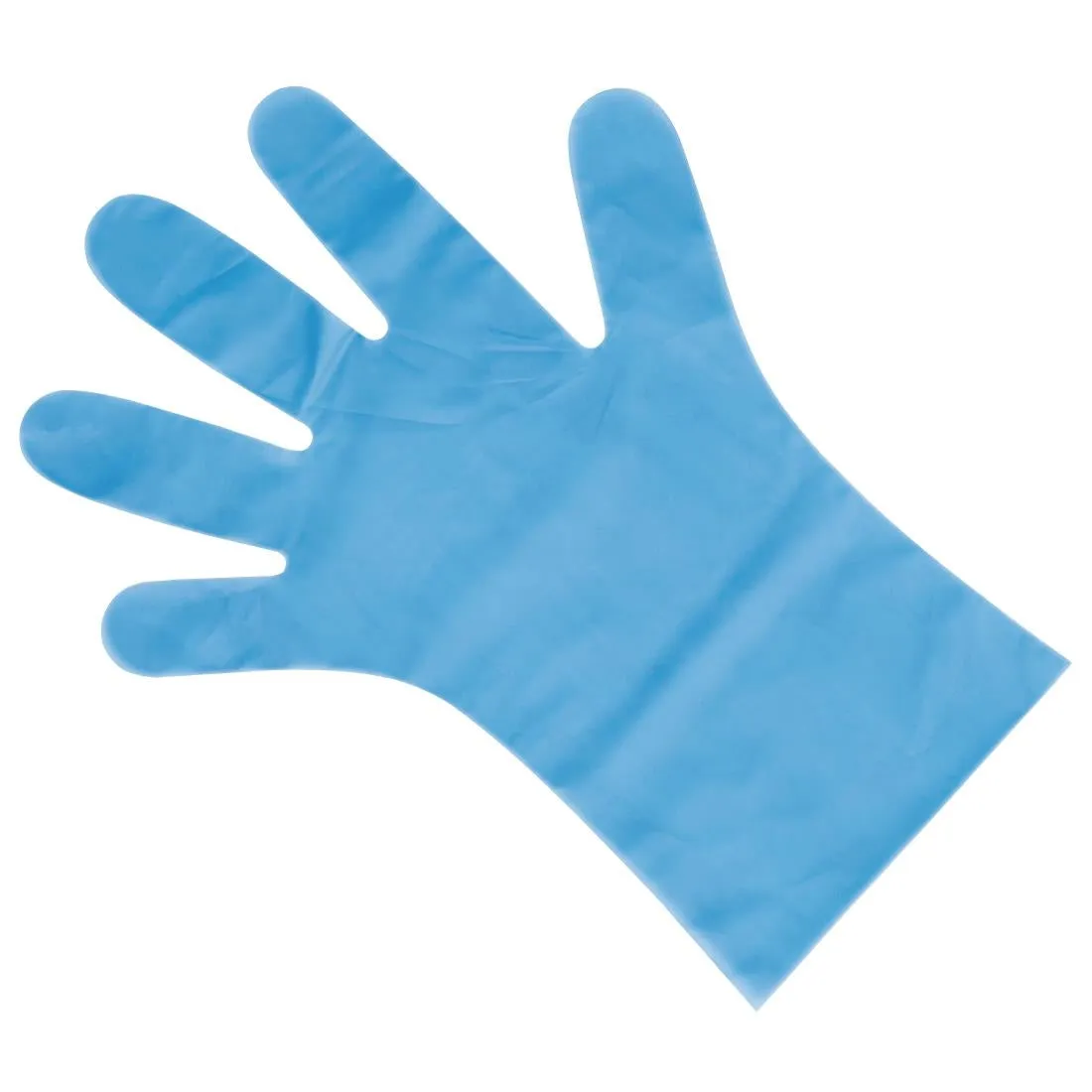 FC488-S Nisbets Essentials Powder-Free TPE Gloves Blue S (Pack of 200)