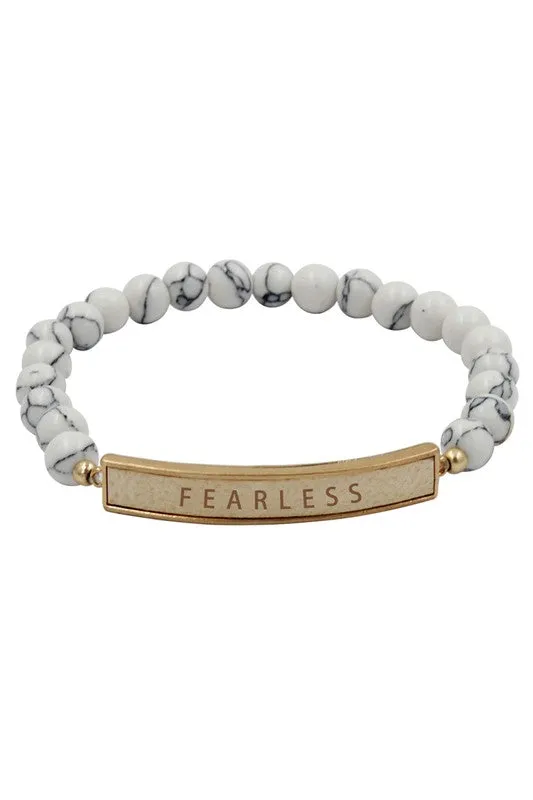 Fearless Beaded Bracelet