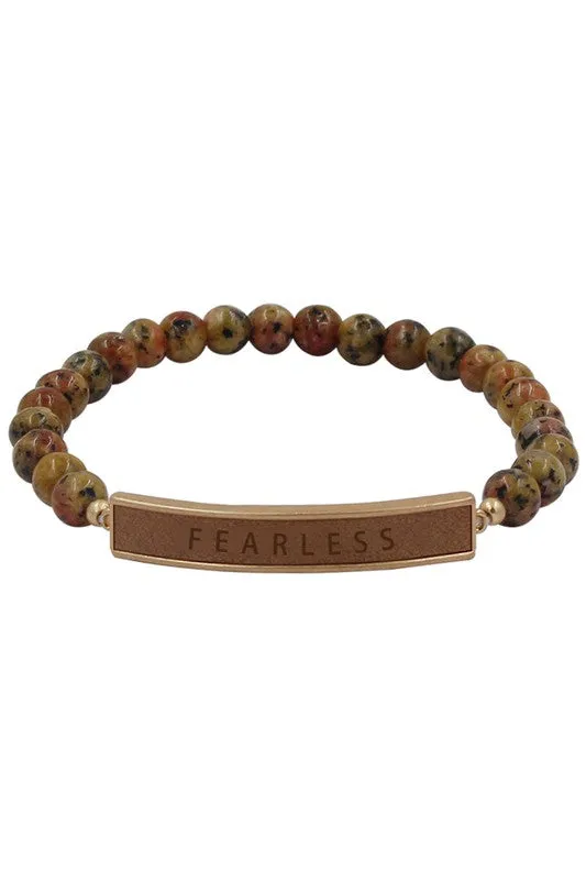 Fearless Beaded Bracelet