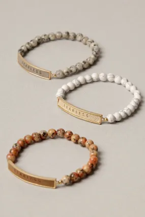 Fearless Beaded Bracelet