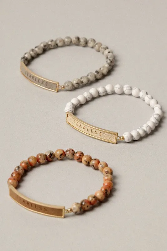 Fearless Beaded Bracelet