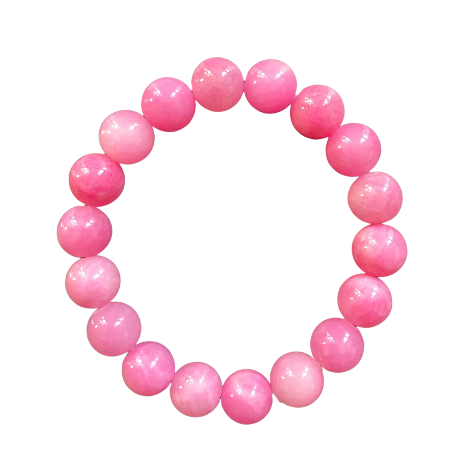 Flamingo Pink Jade 10mm Bracelet