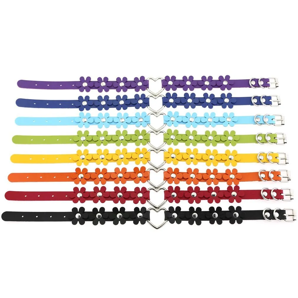 Funki Buys | Necklaces | Women's Sweet Flower Heart Choker Necklace