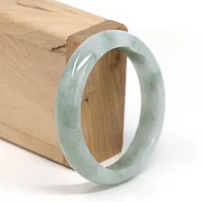 Genuine Burmese Jadeite Jade Bangle Bracelet (57.4 mm) #T158