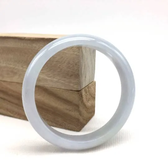 Genuine Burmese Lavender Jade Jadeite Bangle Bracelet (58.8mm)#T156