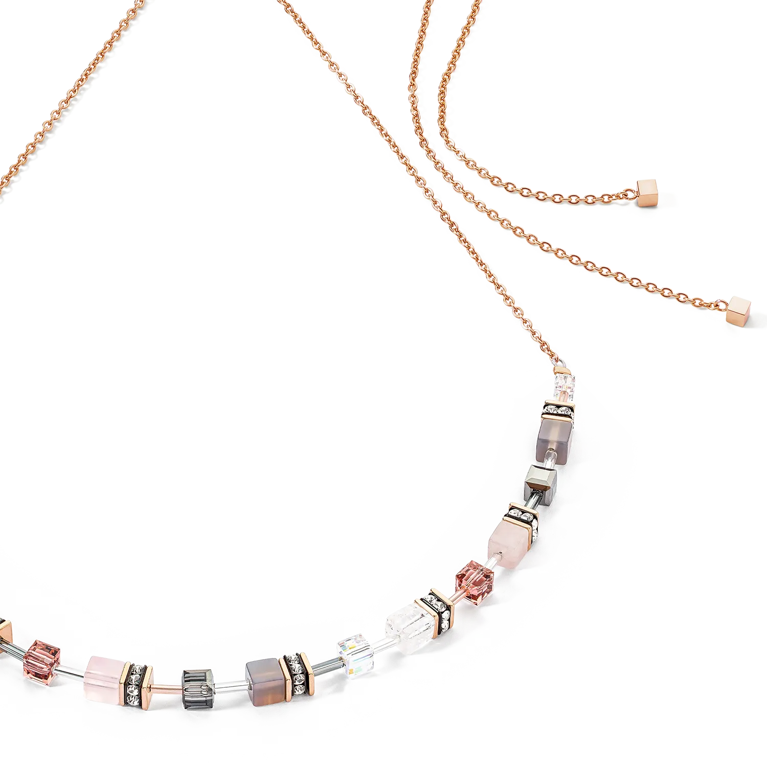 GeoCUBE® Iconic Nature Chain necklace rose