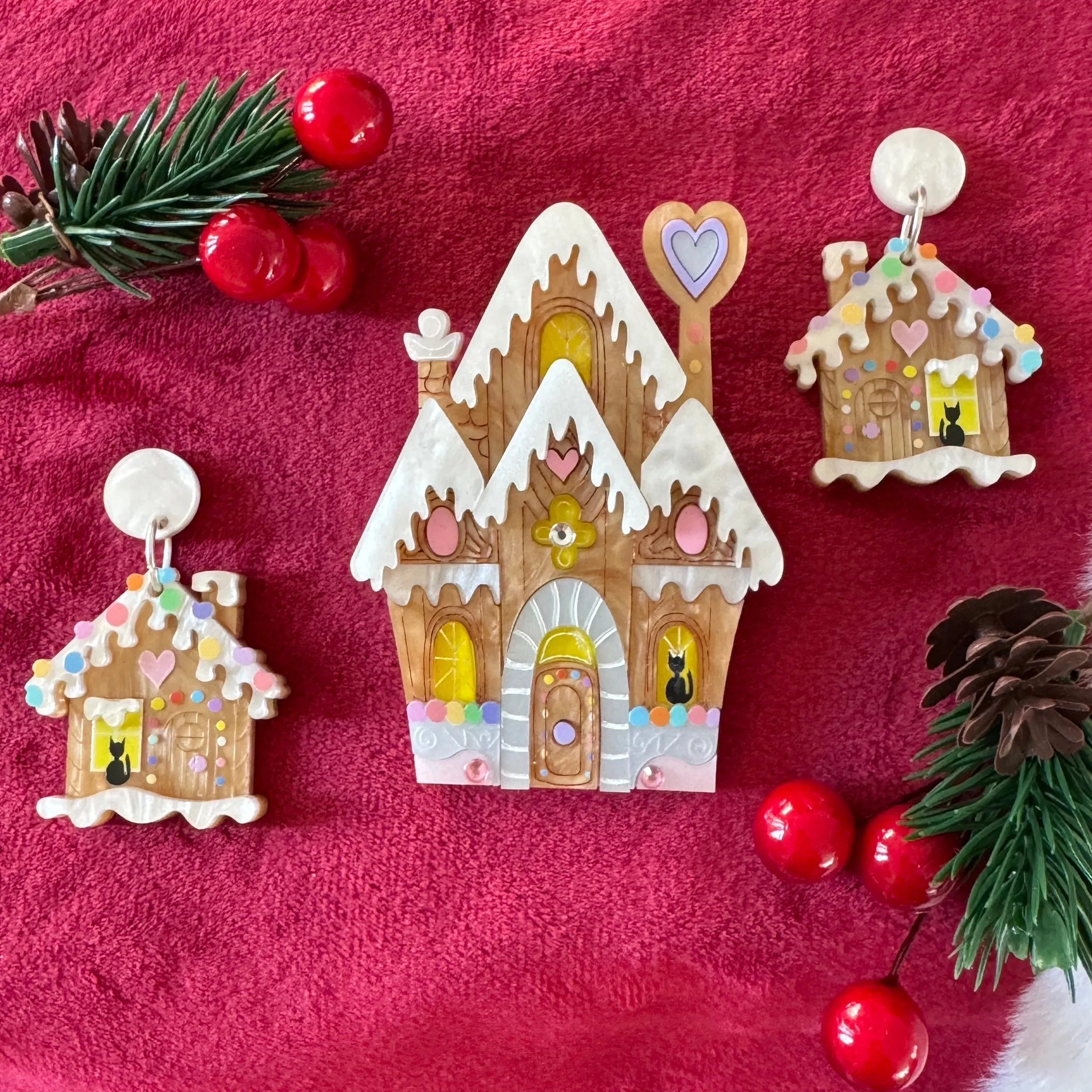 Gingerbread house 2023 - brooch