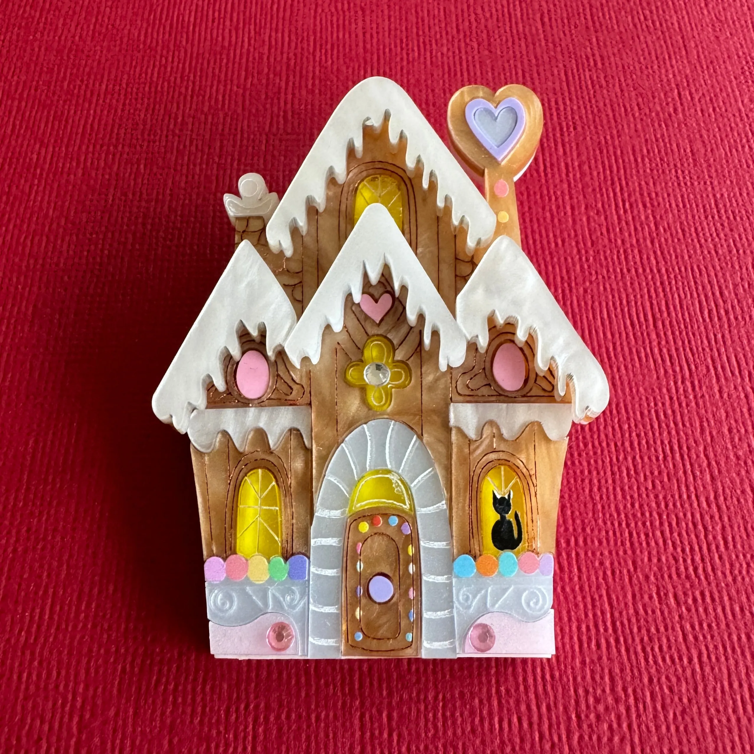 Gingerbread house 2023 - brooch