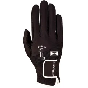 GLOVES WITH BLACK ROECKL NUMBER