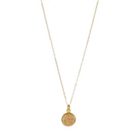 Gold Filled Druzy Quartz Pendant Necklace