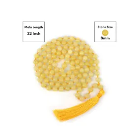 Golden Quartz Round Bead Mala
