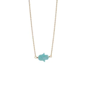 GOOD LUCK HAND CHOKER - LARGE PENDANT