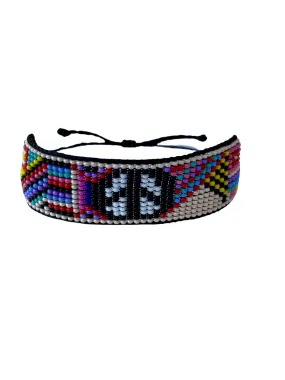 Granada Peace and Love Beaded Bracelet