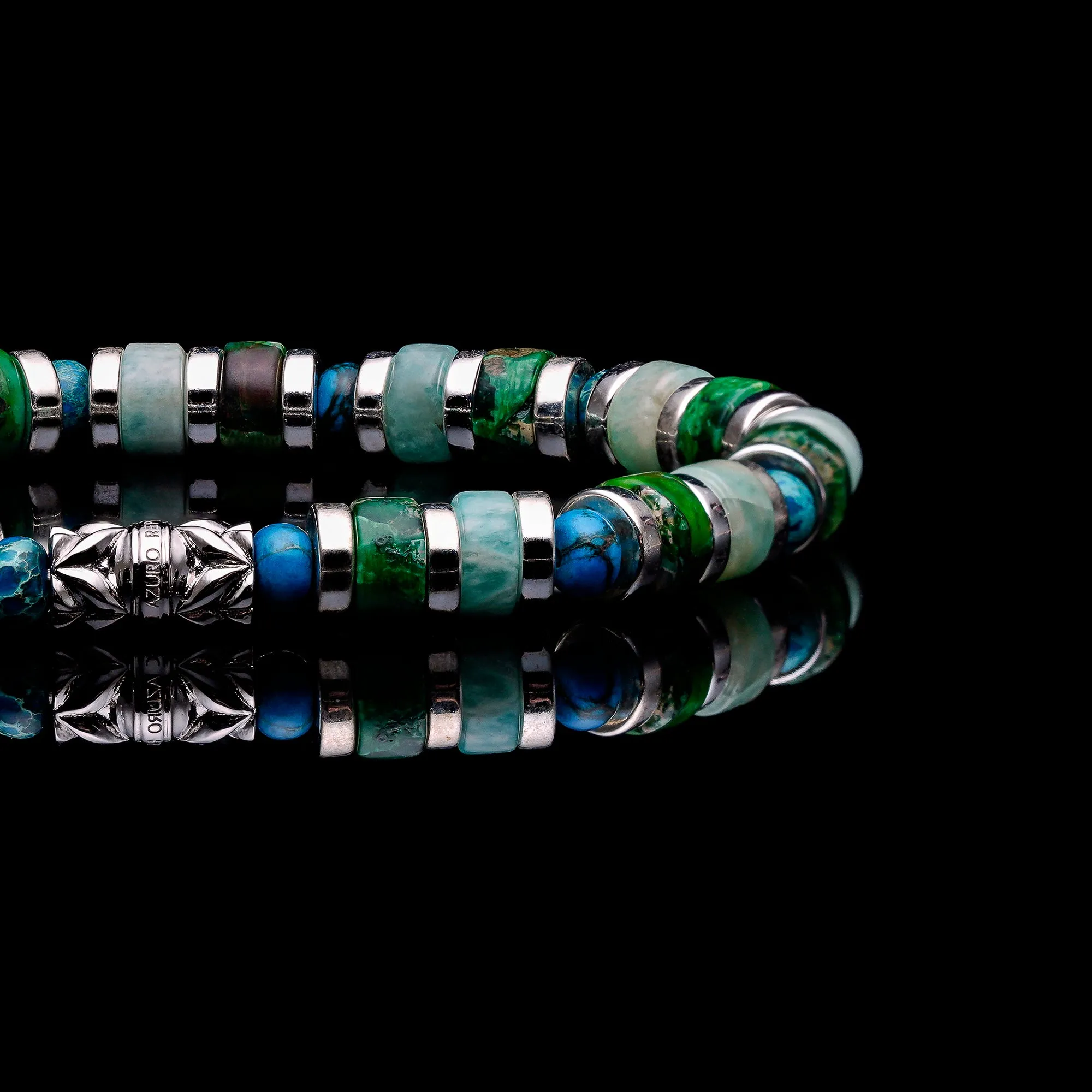 Green Forest | Jade Turquoise Beaded Bracelet