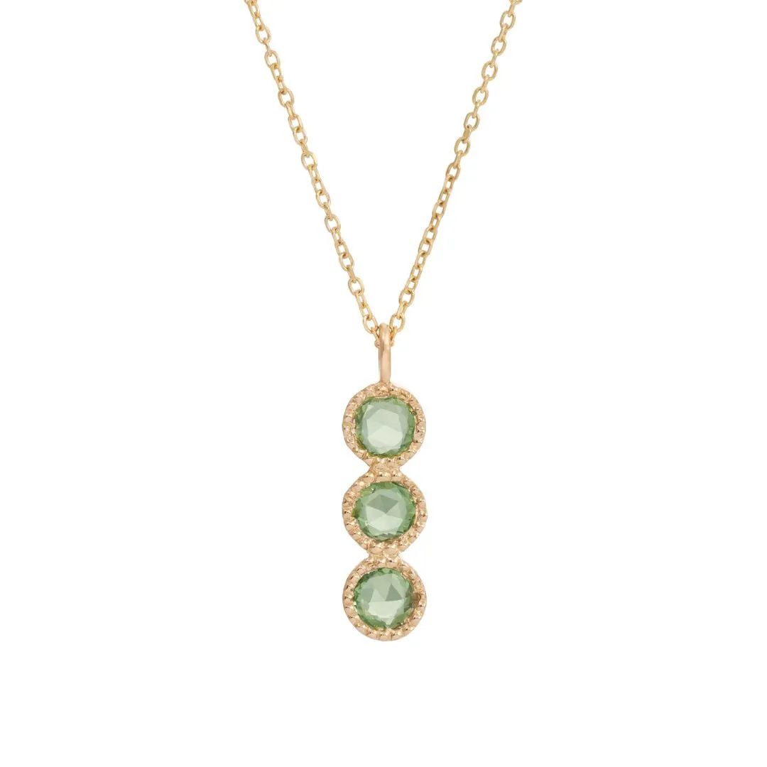 Green Sapphire Mazurka Necklace (ready to ship option)*