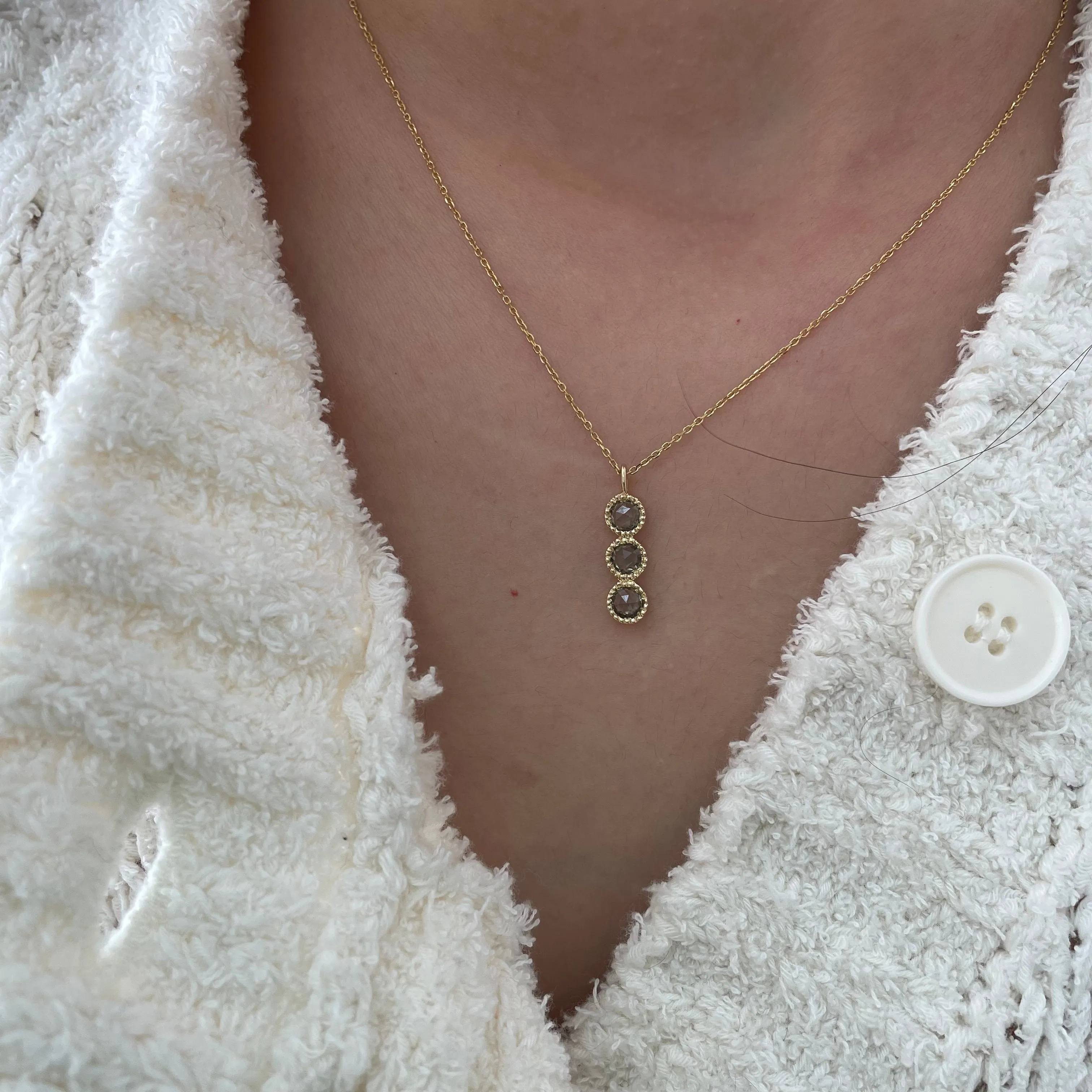Green Sapphire Mazurka Necklace (ready to ship option)*