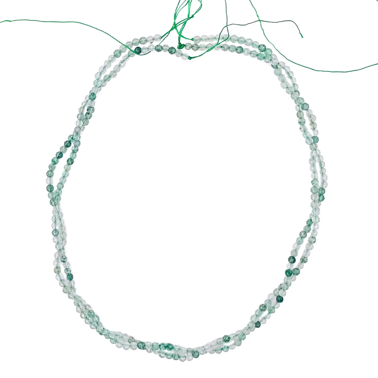 Green Strawberry Quartz 3.5mm Faceted Rounds