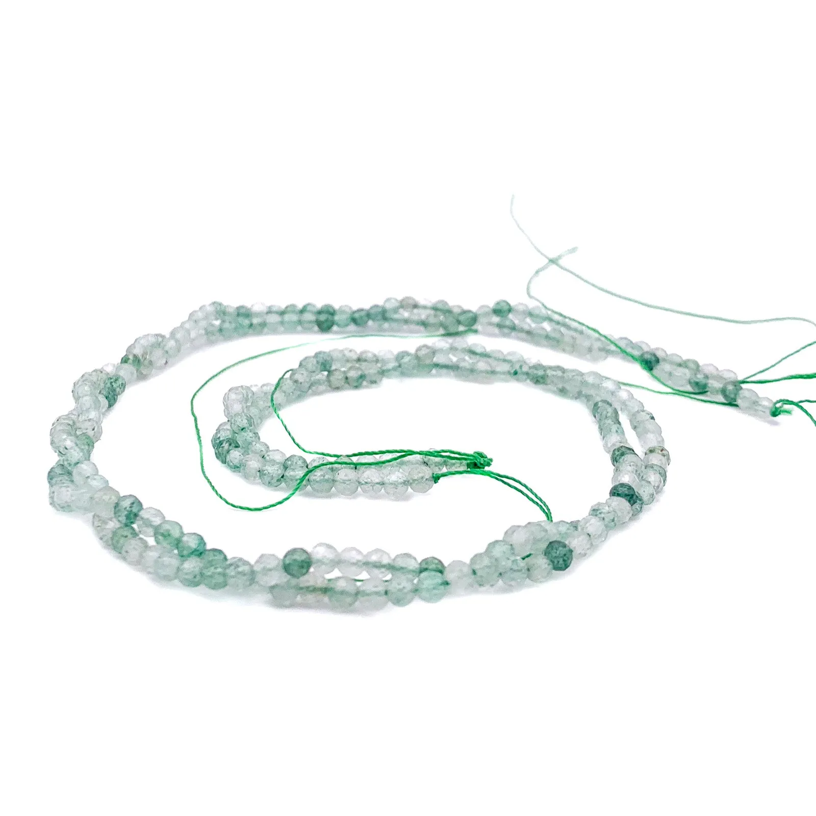 Green Strawberry Quartz 3.5mm Faceted Rounds