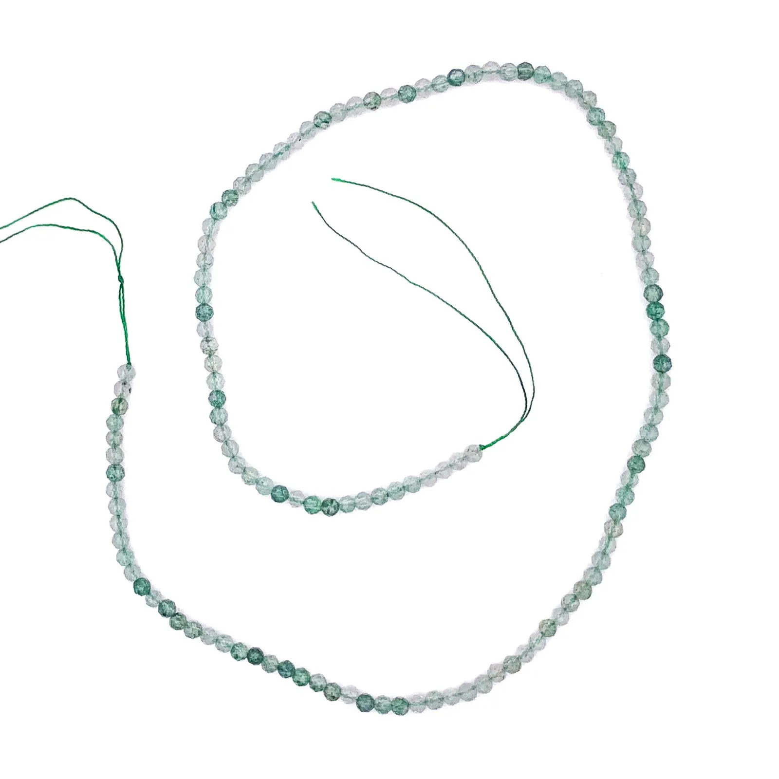 Green Strawberry Quartz 3.5mm Faceted Rounds