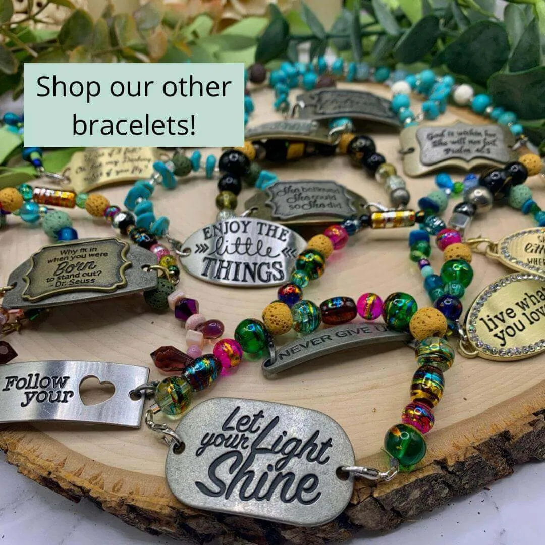 Handmade Beaded Bracelet- Enjoy the Little Things