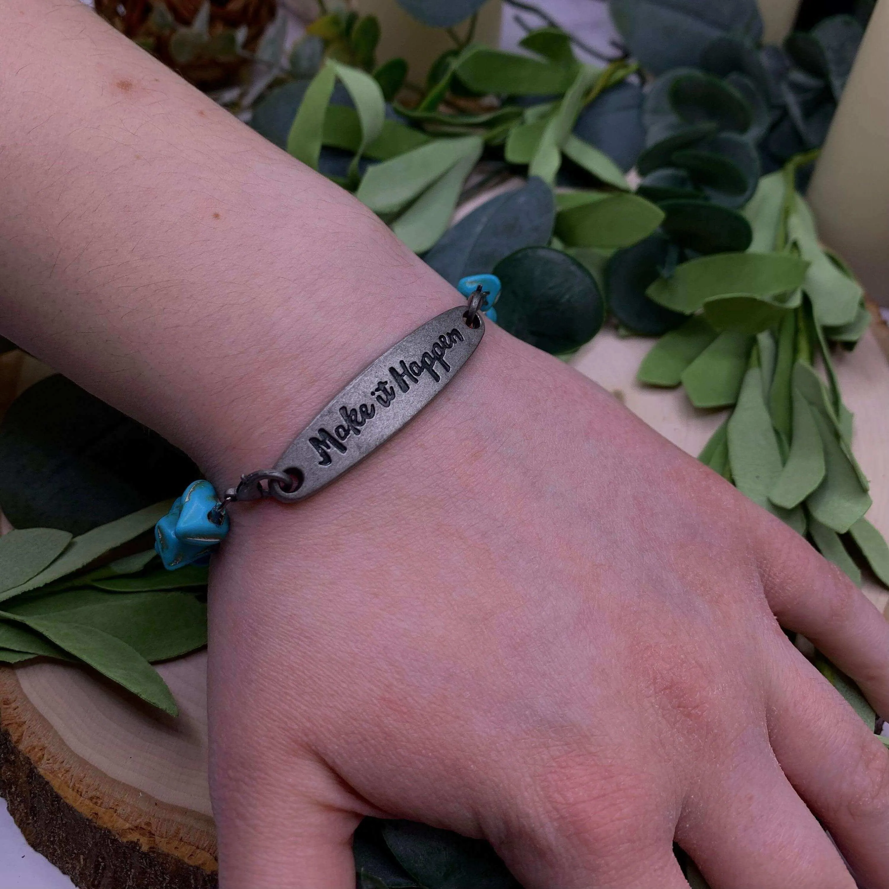 Handmade Beaded Bracelet- Make It Happen