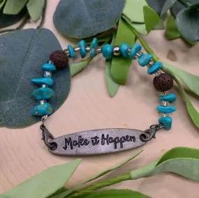 Handmade Beaded Bracelet- Make It Happen