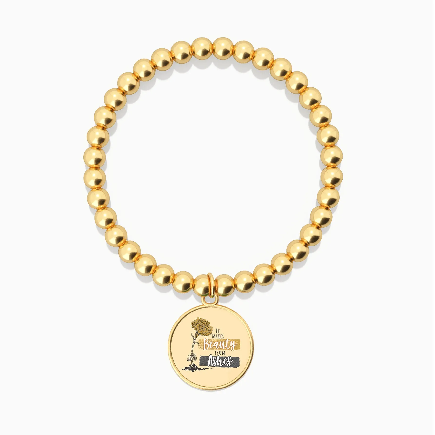 He Makes Beauty From Ashes - Beaded Bracelet