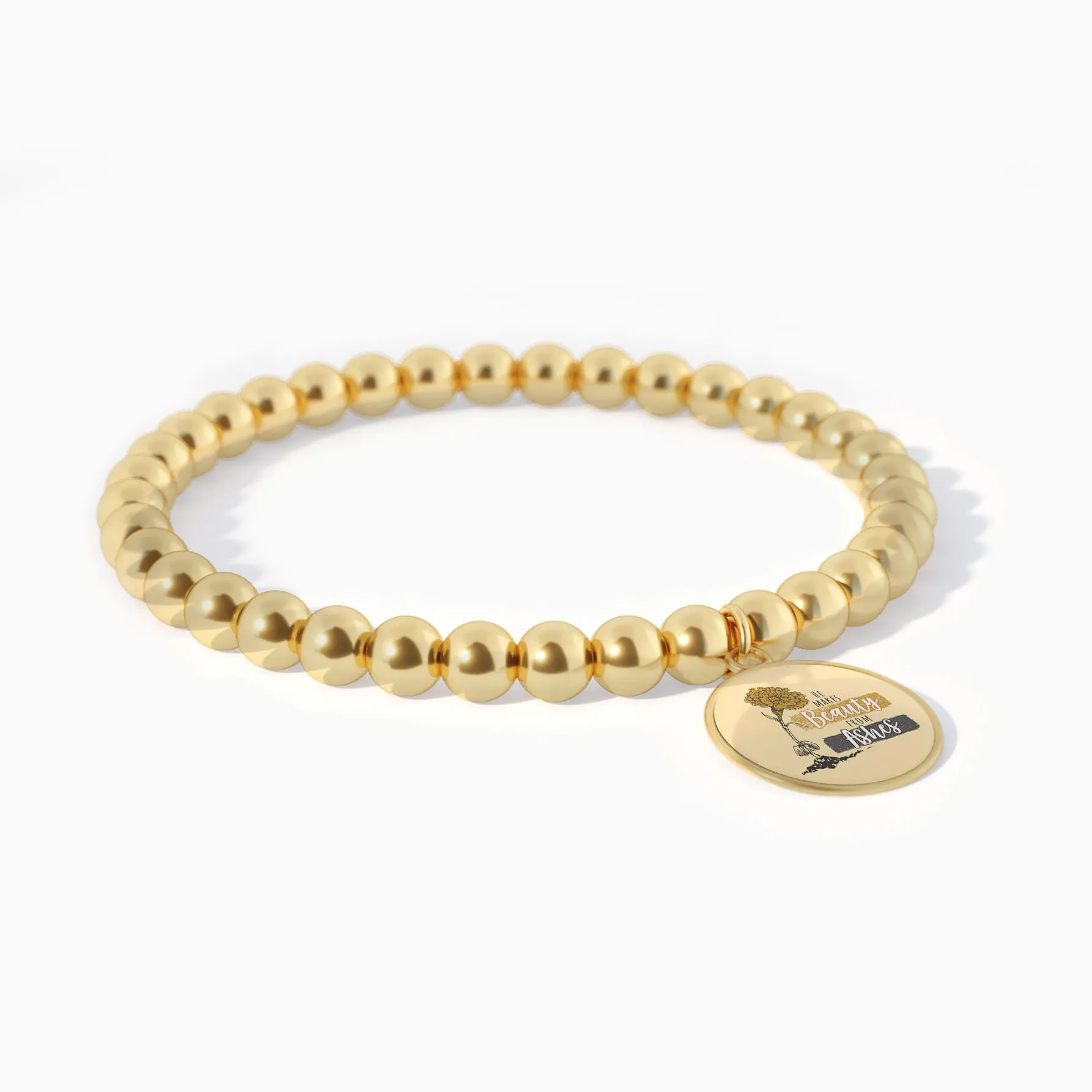 He Makes Beauty From Ashes - Beaded Bracelet