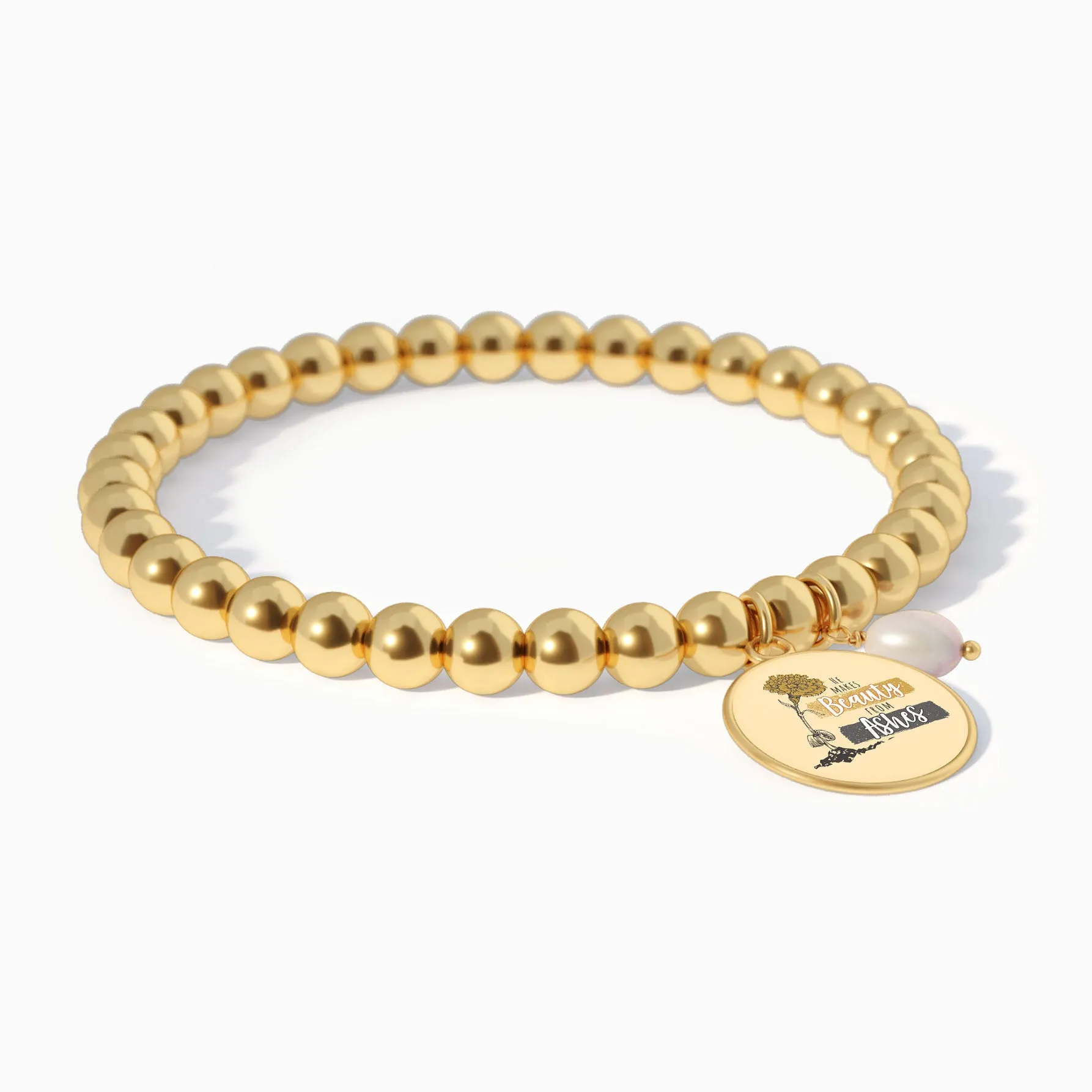 He Makes Beauty From Ashes - Beaded Bracelet