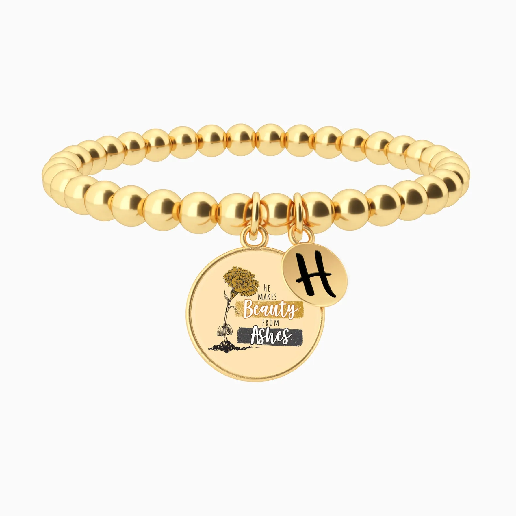 He Makes Beauty From Ashes - Beaded Bracelet