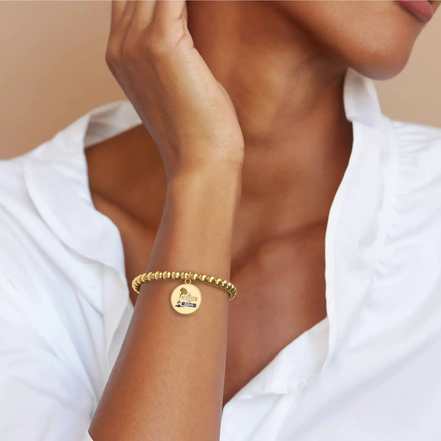 He Makes Beauty From Ashes - Beaded Bracelet