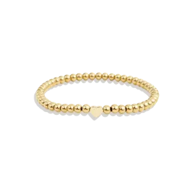 Heart Beaded Stacking Bracelet