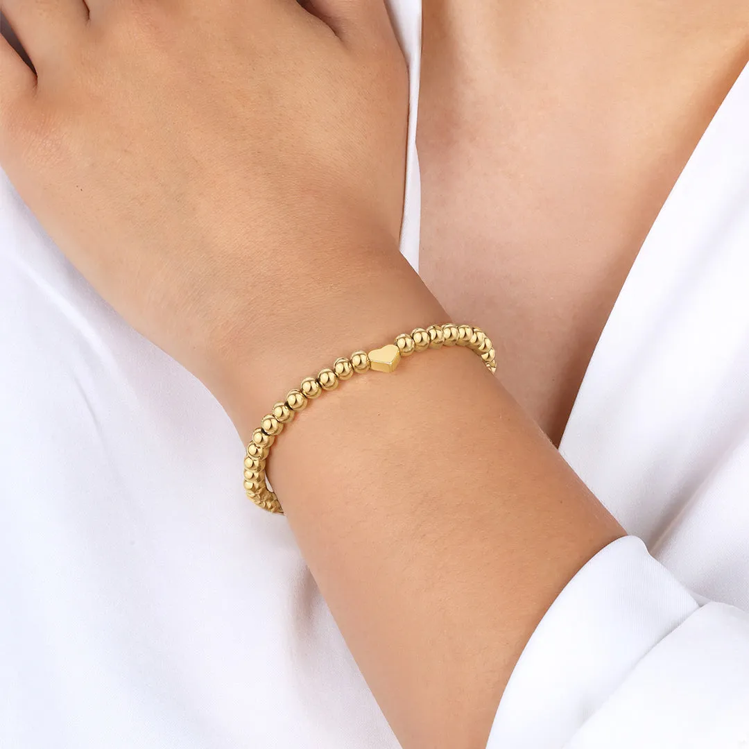 Heart Beaded Stacking Bracelet