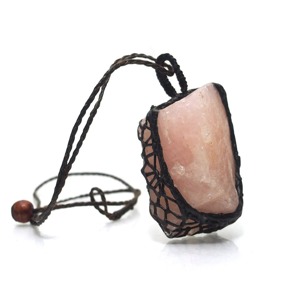 Hempwrap Rose Quartz Necklaces
